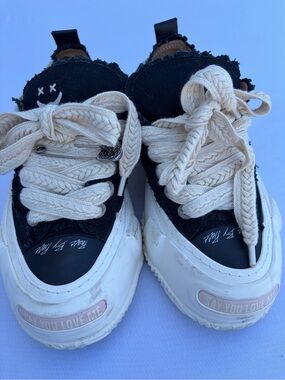 Yohji Yamamoto Vessel 2.0 G.O.P. Lows Marshmallow Black Sneakers Unisex 7.5/10